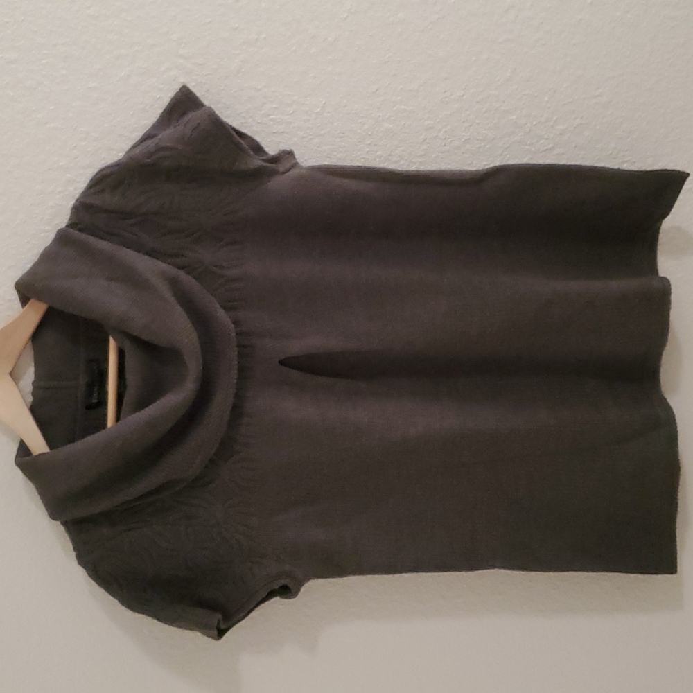 ❄️DESIGN HISTORY Cowel Neck Short Sleeve Sweater